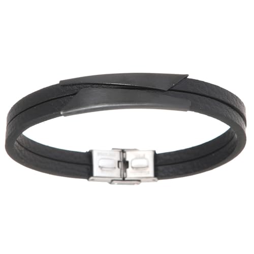 DEKKRYNFV Stilvolles PU Leder Armband Mit Verstellbarem Verschluss Accessoire Für Lässige Outfits Und Empfindliche Haut Stylish Daily Wear Armband von DEKKRYNFV