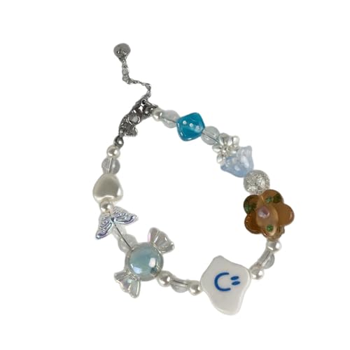 DEKKRYNFV Verspieltes Mehrfarbiges Wolkenperlenarmband Blumen Herzdesign Verstellbares Armband Accessoire Für Teenager Erwachsene Stapelbares Perlen Armbänder DEKKRYNFV Verspieltes Mehrfarbiges Wolkenperlenarmband Blumen Herzdesign Verstellbares Armband Accessoire Für Teenager Erwachsene Stapelbares Perlen Armbänder von DEKKRYNFV