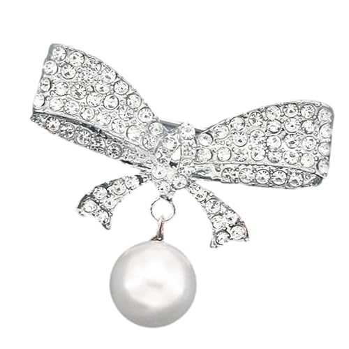 Elegante Kristalle Bowknot Brosche Legierung Gefertigtes Elegantes Accessoire Für Ihre Vintage Bowknot Brosche von DEKKRYNFV