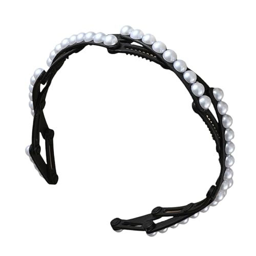 DEKKRYNFV Elegante Perlen Hair Hoop Comfort Passt Erweiterbare Designs Mode Accessoire Stirnband Für Partys Und Hochzeiten Liefert Robuste Haarverzierung DEKKRYNFV Elegante Perlen Hair Hoop Comfort Passt Erweiterbare Designs Mode Accessoire Stirnband Für Partys Und Hochzeiten Liefert Robuste Haarverzierung von DEKKRYNFV