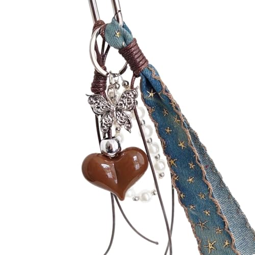 Geflochtenes Seil Keychain Denims Herzsack Anhänger Charm Fashion Rucksack Accessoires Für Handtasche Geldbeutel Dekorationen Geschenke Bag Accessoires Geflochtenes Seil Keychain Denims Herzsack Anhänger Charm Fashion Rucksack Accessoires Für Handtasche Geldbeutel Dekorationen Geschenke Bag Accessoires von DEKKRYNFV