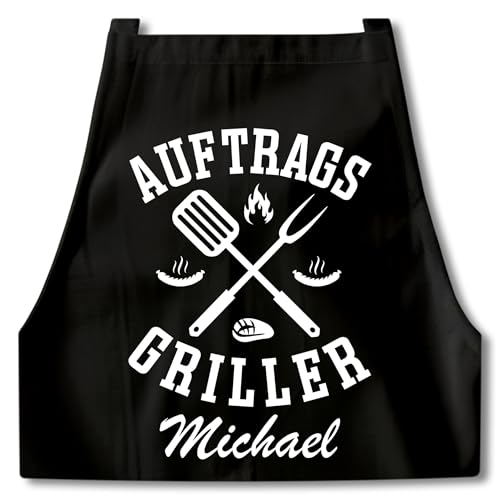 DEL MÀ Unique & Personal Grillschürze Männer Auftragsgriller personalisierte Kochschürze Herren lustiges Grillzubehör Geschenk Mann Grill Schürze Schwarz DEL MÀ Unique & Personal Grillschürze Männer Auftragsgriller personalisierte Kochschürze Herren lustiges Grillzubehör Geschenk Mann Grill Schürze Schwarz von DEL MÀ Unique & Personal
