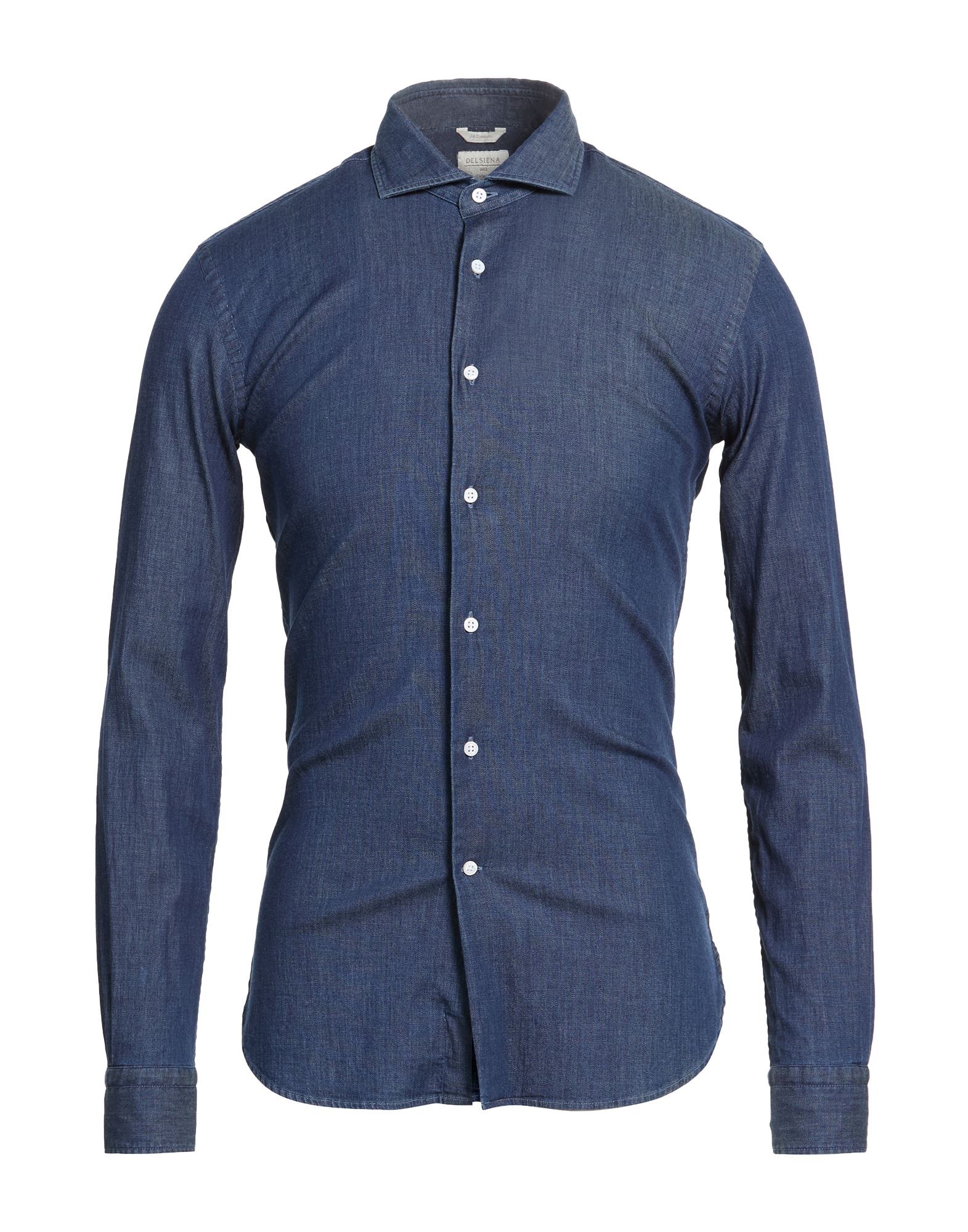 DEL SIENA Jeanshemd Herren Blau von DEL SIENA