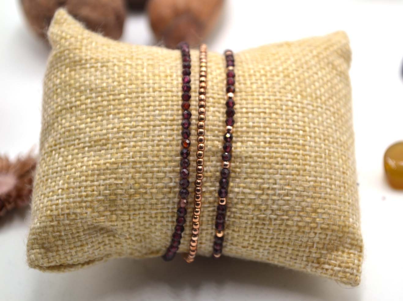 Granat Perlen Armband Granat Perlen Armband von DELAG