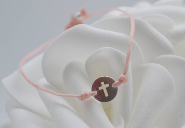 Kreuz Armband, Silber Erste Kommunion Geschenk-Gäste, Geschenk Gäste von DELAG