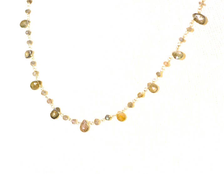 Rosenkranz Halskette, Labradorit Rosenquarz Original Geschenk Für Sie, Halskette Tropfen Rosenkranz Halskette, Labradorit Rosenquarz Original Geschenk Für Sie, Halskette Tropfen von DELAG