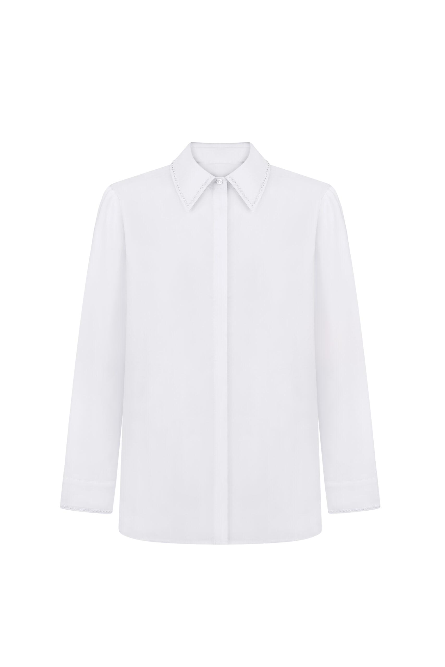 EMBROIDERED SHIRT - White - XS - DELEGAN Clothes - Shirts EMBROIDERED SHIRT - White - XS - DELEGAN Clothes - Shirts von DELEGAN Clothes