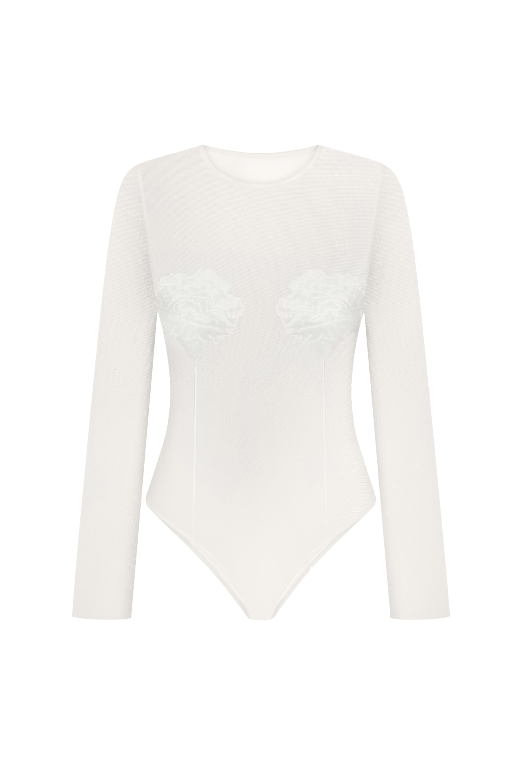DELEGAN Clothes | MILK LONGSLEEVE | Women's White Bodysuits DELEGAN Clothes | MILK LONGSLEEVE | Women's White Bodysuits von DELEGAN Clothes