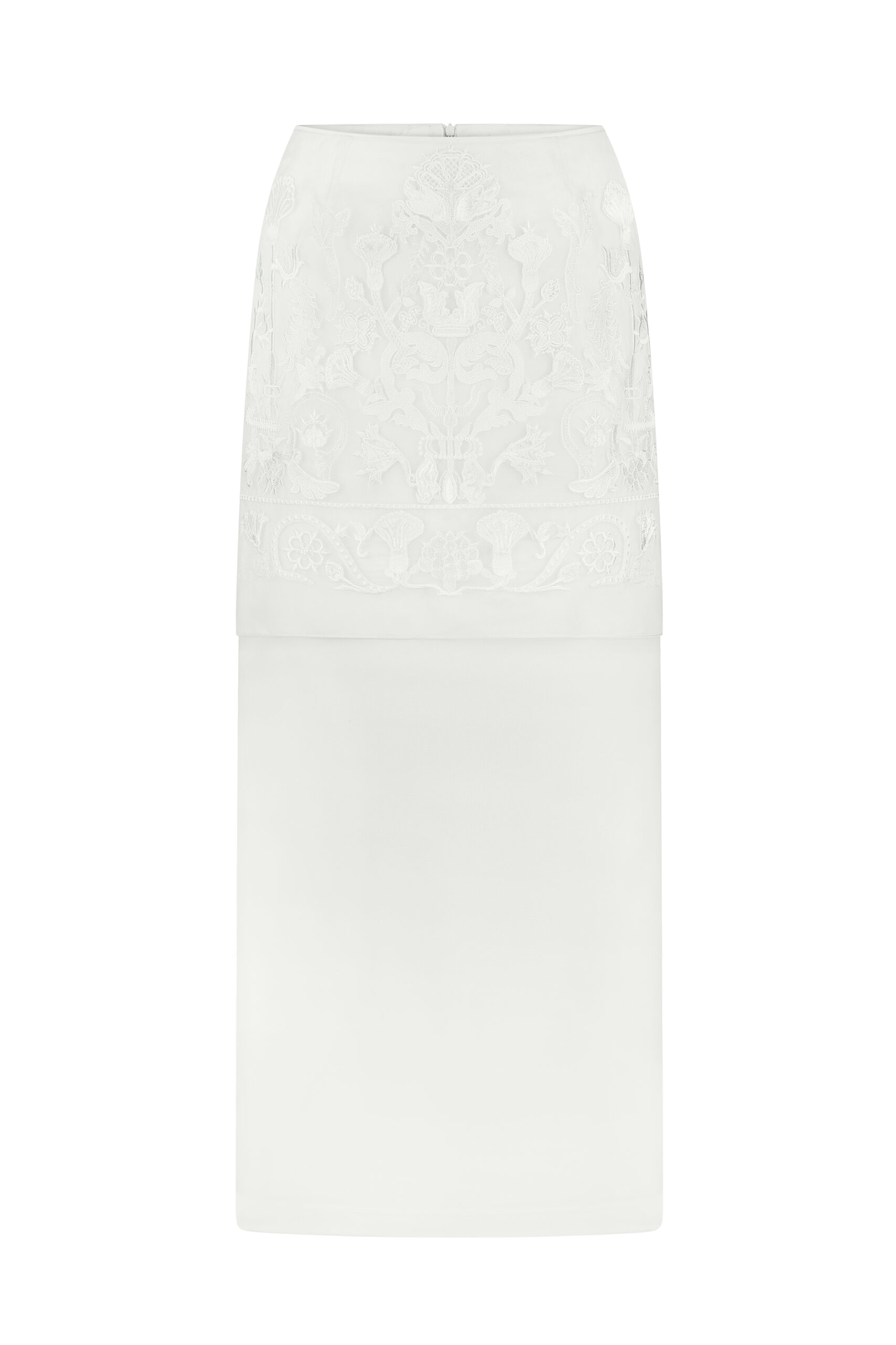 NAKED SKIRT "PLAKHTA" - White - L - DELEGAN Clothes - Maxi skirts NAKED SKIRT "PLAKHTA" - White - L - DELEGAN Clothes - Maxi skirts von DELEGAN Clothes