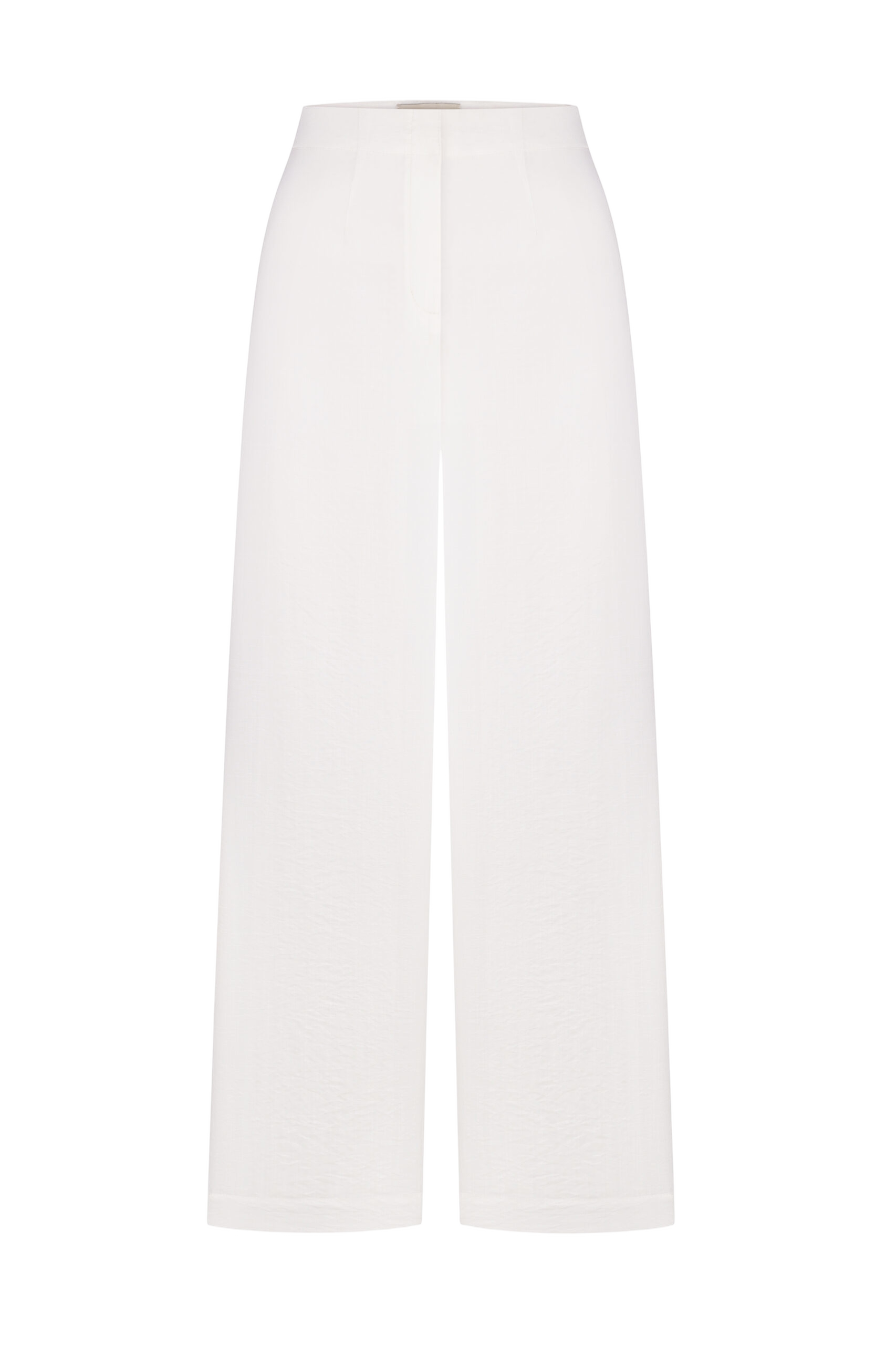PANTS WITHOUT A BELT - White - S - DELEGAN Clothes - Wide leg pants von DELEGAN Clothes