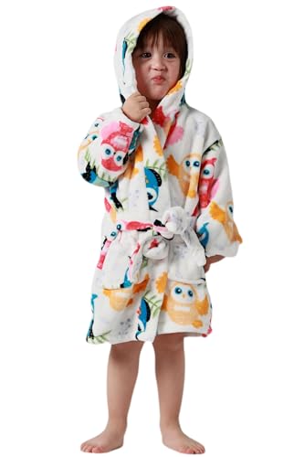 DELEY Kinder Bademantel Jungen Mädchen Kapuzen Roben Kleinkind Schlafanzug Nachtwäsche Weicher Morgenmantel Nachthemd DELEY Kinder Bademantel Jungen Mädchen Kapuzen Roben Kleinkind Schlafanzug Nachtwäsche Weicher Morgenmantel Nachthemd von DELEY