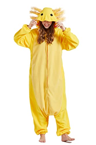 DELEY Unisex Erwachsene Tier Nachtwäsche Warme Strampler Pyjamas Cosplay Homewear Anime Kostüm von DELEY