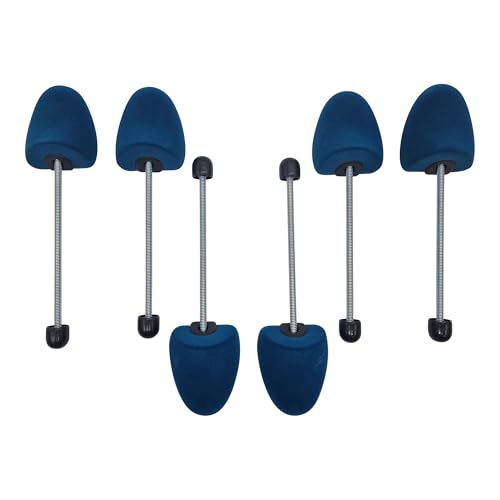 DELFA Samty Schuhspanner mit Spiralfeder Rund Größe 37-41 - Schaumstoff Schuhformer Schuhstrecker - Set zu 3 Paar für Damen Comfort Rund Klassisch von DELFA