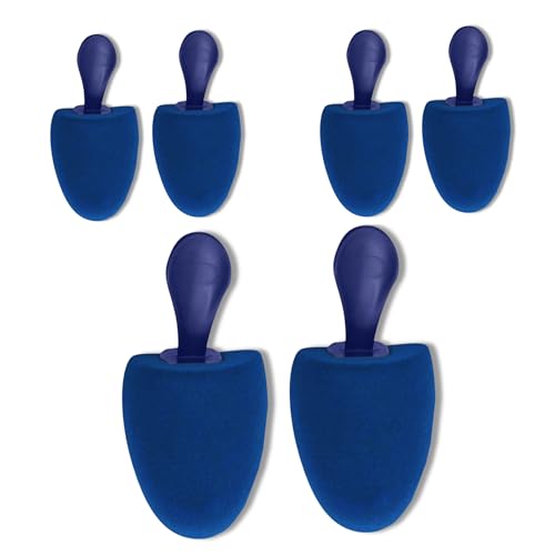 DELFA Schuhspanner Rund - Größe 37-41 - Set aus 3 Paar - Schaumstoff Schuhformer Schuhstrecker - für Damen Schuhe mit abgerundeter Form von DELFA