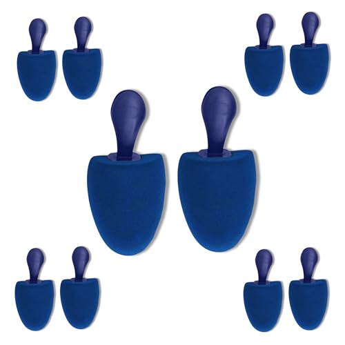DELFA Schuhspanner Rund - Größe 37-41 - Set aus 5 Paar - Schaumstoff Schuhformer Schuhstrecker - für Damen Schuhe mit abgerundeter Form von DELFA