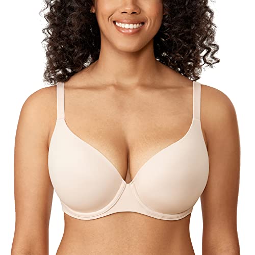 DELIMIRA Schalen BH mit Bügel Comfy T Shirt BHS Große Brüste Gepolstert Beige 85B DELIMIRA Schalen BH mit Bügel Comfy T Shirt BHS Große Brüste Gepolstert Beige 85B von DELIMIRA