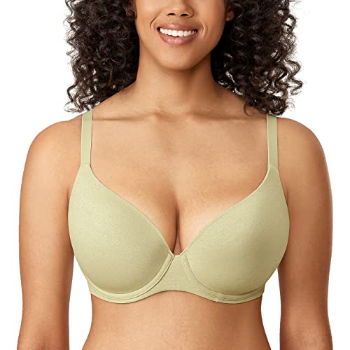 DELIMIRA Schalen BH mit Bügel Comfy T Shirt BHS Große Brüste Gepolstert Hellgrüne Heide 90C DELIMIRA Schalen BH mit Bügel Comfy T Shirt BHS Große Brüste Gepolstert Hellgrüne Heide 90C von DELIMIRA