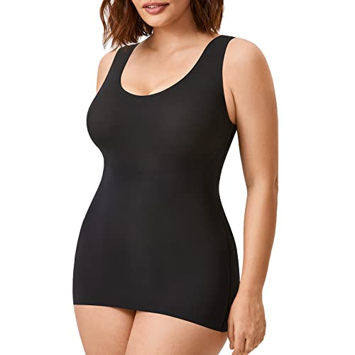DELIMIRA Damen Figurformendes Unterhemd Camisole Top Body Shaper Bauch Weg Formendes Top Schwarz 46/48 DELIMIRA Damen Figurformendes Unterhemd Camisole Top Body Shaper Bauch Weg Formendes Top Schwarz 46/48 von DELIMIRA