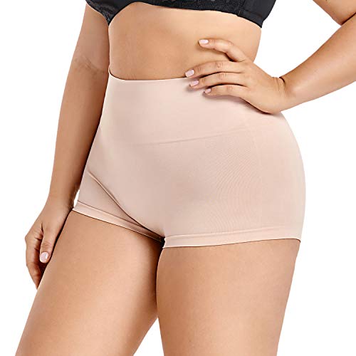 DELIMIRA Damen Miederslips mit Bauch-Weg-Effekt Formt,Figurformend Shapewear Beige 40 von DELIMIRA