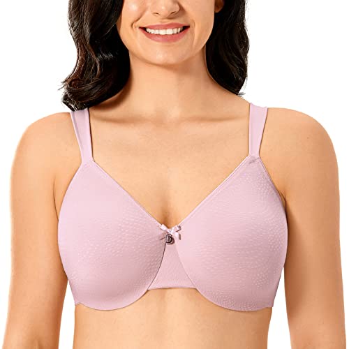 DELIMIRA Damen Minimizer BH - Bügel Klassischer Große Größen BH Nacktes Rosa 100F von DELIMIRA