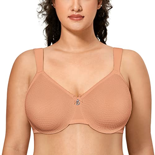 DELIMIRA Damen Minimizer BH - Bügel Klassischer Große Größen BH Nerz 100G von DELIMIRA