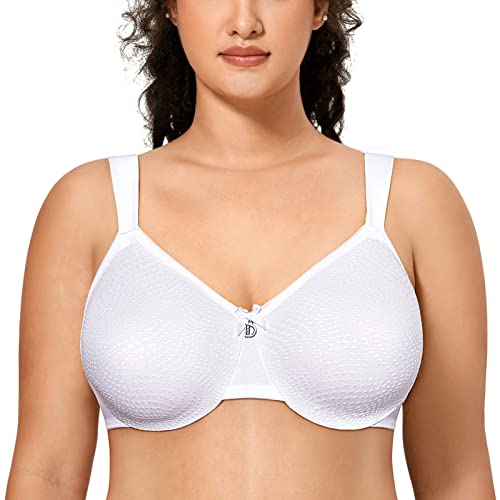 DELIMIRA Damen Minimizer BH - Bügel Klassischer Große Größen BH Weiss 75I von DELIMIRA