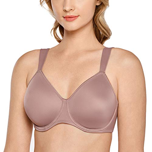 DELIMIRA Damen T-Shirt Minimizer BH mit Bügel Große Größen Ohne Gepolstert Mochaccino 80D von DELIMIRA