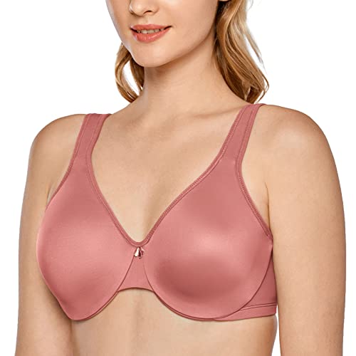 DELIMIRA Damen Minimizer BH mit Bügel Comfy Tshirt BHS Große Brüste Bequem Ungefüttert Nelke 70I von DELIMIRA