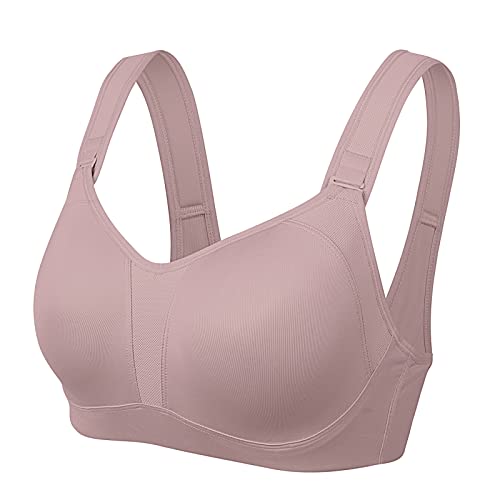 DELIMIRA Damen Starker Halt Sport BH -mit Gepolstert und Bügel,Sport BH für Große Brüste Backstein 80F DELIMIRA Damen Starker Halt Sport BH -mit Gepolstert und Bügel,Sport BH für Große Brüste Backstein 80F von DELIMIRA