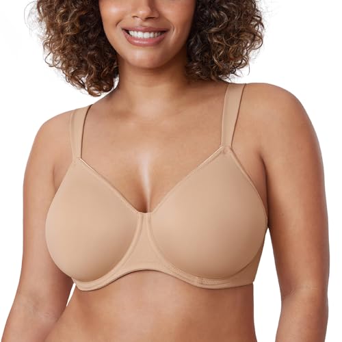 DELIMIRA Damen T-Shirt Minimizer BH mit Bügel Große Größen Ohne Gepolstert Taupe-Tan 100G DELIMIRA Damen T-Shirt Minimizer BH mit Bügel Große Größen Ohne Gepolstert Taupe-Tan 100G von DELIMIRA