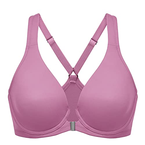 DELIMIRA Damen Vorderverschluss Racerback BH Grosse Grössen Bügel BHS Tiefer Ausschnitt Ungefüttert Vollschalen Braune Rose 85F DELIMIRA Damen Vorderverschluss Racerback BH Grosse Grössen Bügel BHS Tiefer Ausschnitt Ungefüttert Vollschalen Braune Rose 85F von DELIMIRA