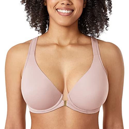 DELIMIRA Damen Vorderverschluss Racerback BH Grosse Grössen Bügel BHS Tiefer Ausschnitt Ungefüttert Vollschalen Rose rauchte 100C DELIMIRA Damen Vorderverschluss Racerback BH Grosse Grössen Bügel BHS Tiefer Ausschnitt Ungefüttert Vollschalen Rose rauchte 100C von DELIMIRA