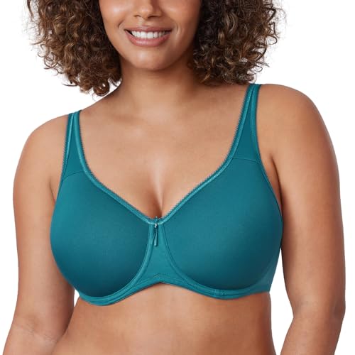 DELIMIRA Damen mit Bügel Nahtlose Vollschalen T-Shirt BH Gepolstert Große Größen Borealis-Grün 85C DELIMIRA Damen mit Bügel Nahtlose Vollschalen T-Shirt BH Gepolstert Große Größen Borealis-Grün 85C von DELIMIRA
