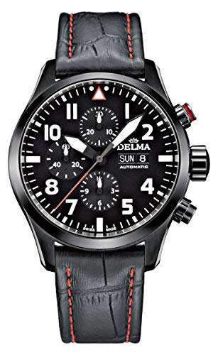 Delma Flieger-/Herrenuhr analog Automatik-Lederarmband - 407044 Delma Flieger-/Herrenuhr analog Automatik-Lederarmband - 407044 von Delma