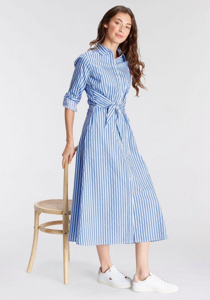 DELMAO Blusenkleid festliche Anlässe, lang, klassisch und seriös, aus Baumwolle von DELMAO