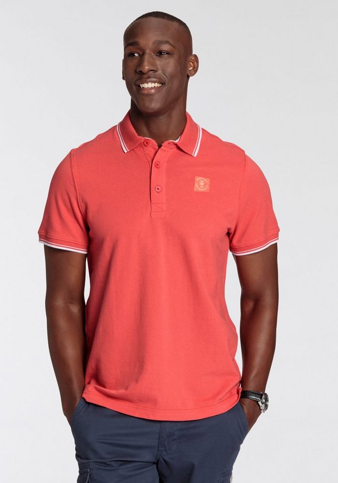DELMAO Poloshirt Kurzarm, lockere Passform, Polokragen, für Tennis oder Golf von DELMAO