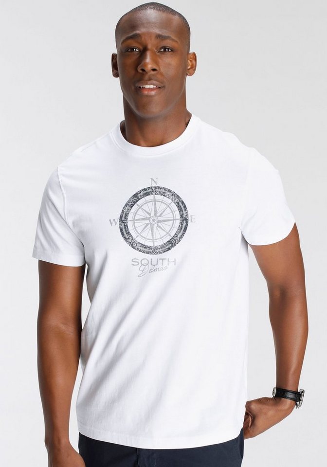 DELMAO T-Shirt Kurzarm, bedruckt, Rundhals, aus Baumwolle von DELMAO