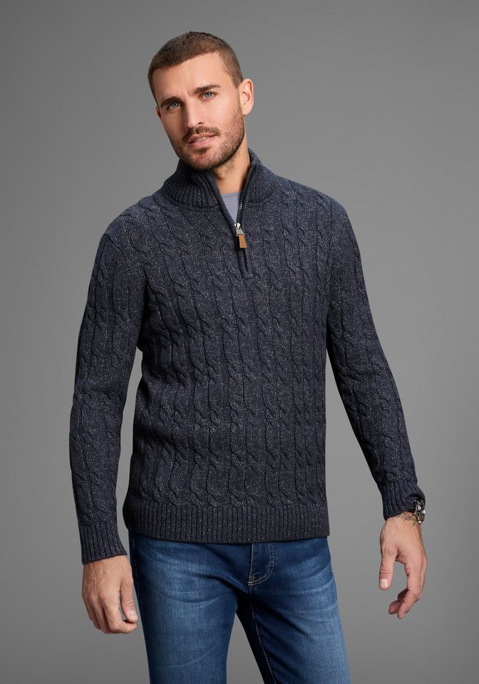 DELMAO Troyer Bis Größe 3XL mit Zopfmuster von DELMAO