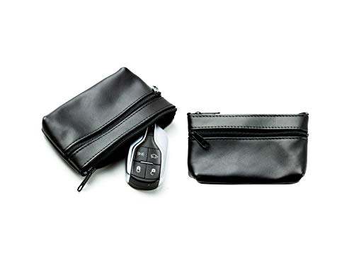 DELMON VARONE - Personalisierbares Schlüsseletui aus Premium Leder Boxcalf schwarz, Schlüsseltasche mit Reißverschluss und Schlüsselring, Schlüssel Etui für Autoschlüssel und Haustürschlüssel von DELMON VARONE - FINE LEATHERGOODS MADE IN GERMANY