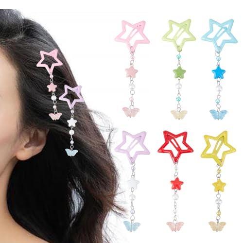 DELORIGIN 12 STÜCK Stern Haarspangen 2000 Stück Legierung Haarspangen Metall Bunte Sterne Haarspangen Acryl Schmetterling Perlen Charms Kleine Haar Accessoires Für Frauen DELORIGIN 12 STÜCK Stern Haarspangen 2000 Stück Legierung Haarspangen Metall Bunte Sterne Haarspangen Acryl Schmetterling Perlen Charms Kleine Haar Accessoires Für Frauen von DELORIGIN