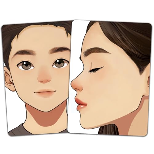 DELORIGIN 2 Stück Gesichtsbemalungs Übungsbrett Wiederverwendbares Make Up Bemalungs Übungsbrett Malübungsvorlage Für Make Up Anfänger (Frontprofilgesicht) von DELORIGIN