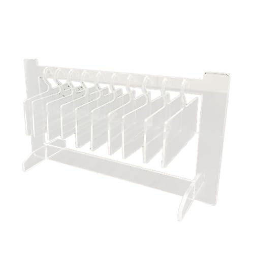 DELORIGIN Acryl Nail Art Display Boards mit 10pcs Aufhängern Klare Nägel Tipps Charm Probe Display Stand Falsche Nagel Display Rack Organizer für Salon Nails Art Maniküre von DELORIGIN