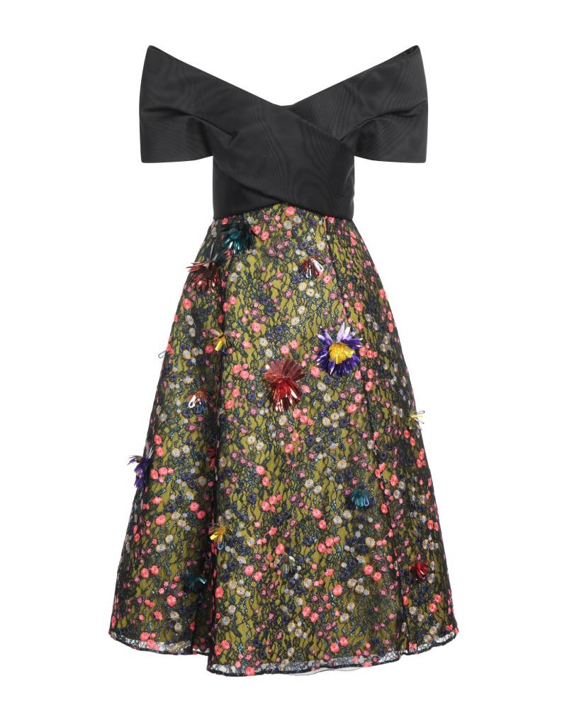 DELPOZO Midi-kleid Damen Schwarz von DELPOZO