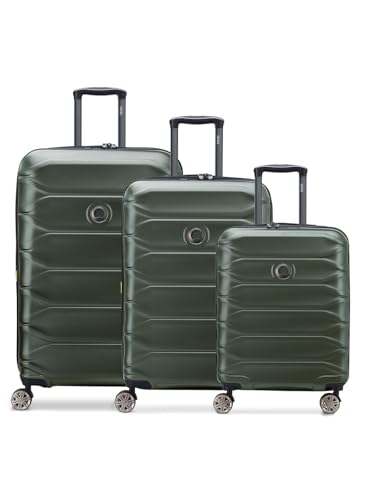 DELSEY Paris Koffer-Set 3-teilig für Damen und Herren | Reise-Trolleys 50 x 29,5 x 78 cm aus hochwertigem, robustem Polycarbonat Material | Erweiterbar & Teleskopgriff| Meteor Serie von DELSEY