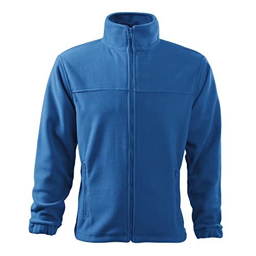 DELUNO Azureblau Herren Outdoor Fleecejacke - Aussenseite mit Anti-Pilling - Neu - Rot Blau Grau Weis (501-2XL-Azureblau) von DELUNO