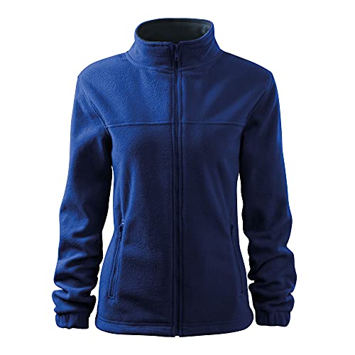 DELUNO Blau Damen Outdoor Fleecejacke - mit Reißverschluss - Neu - Rot Blau Grau Weis - XS S M L XL XXL (504-XS-Königsblau) von DELUNO