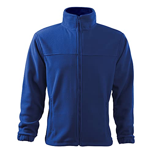 DELUNO Blau Herren Outdoor Fleecejacke - Premium Nagelneu - Neu - Rot Blau Grau Weis (501-L-Königsblau) von DELUNO