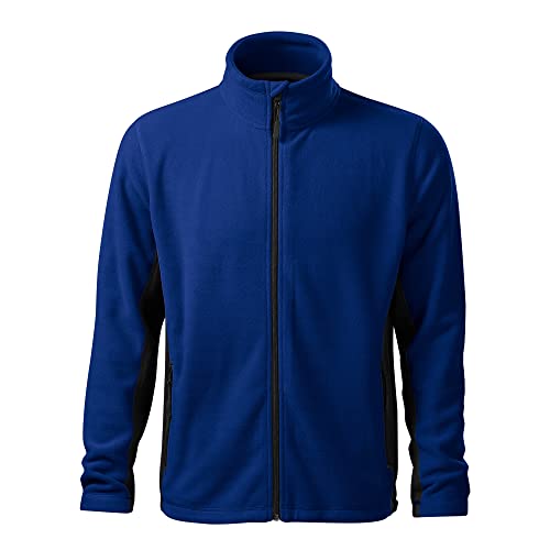 DELUNO Blau Herren Outdoor Fleecejacke - Premium Nagelneu - Neu - Rot Blau Grau Weis (527-L-Königsblau) von DELUNO