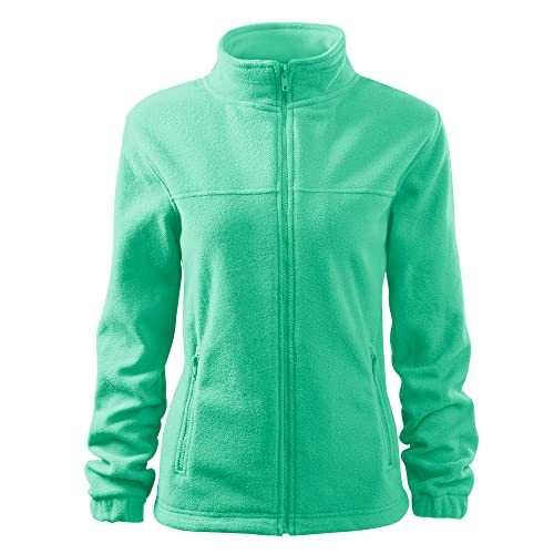 DELUNO Gelb Damen Outdoor Fleecejacke - 100% Polyester - Neu - Rot Blau Grau Weis - XS S M L XL XXL (504-2XL-Minze) von DELUNO