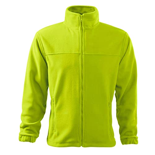 DELUNO Gelb Herren Outdoor Fleecejacke - sehr warm - Neu - Rot Blau Grau Weis (501-M-Zitrone) von DELUNO